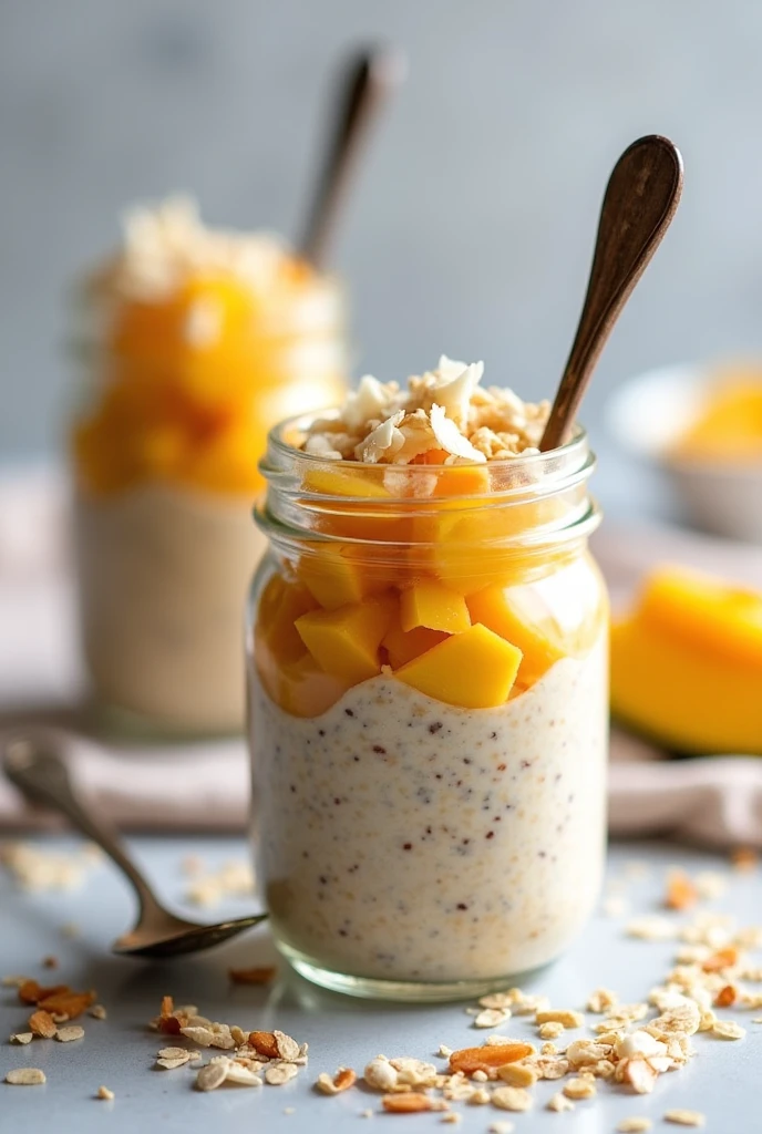 Tropical Coconut Mango Overnight Oats - 01/06/2024