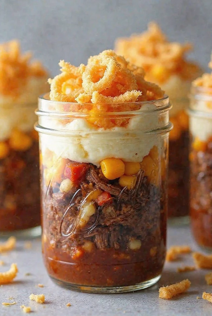 BBQ Beef & Mashed Potato Jar - 22/02/2025